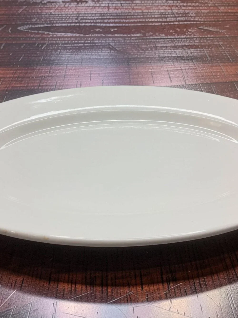 vintage 1980s onieda buffalo china cream white stoneware serving platter